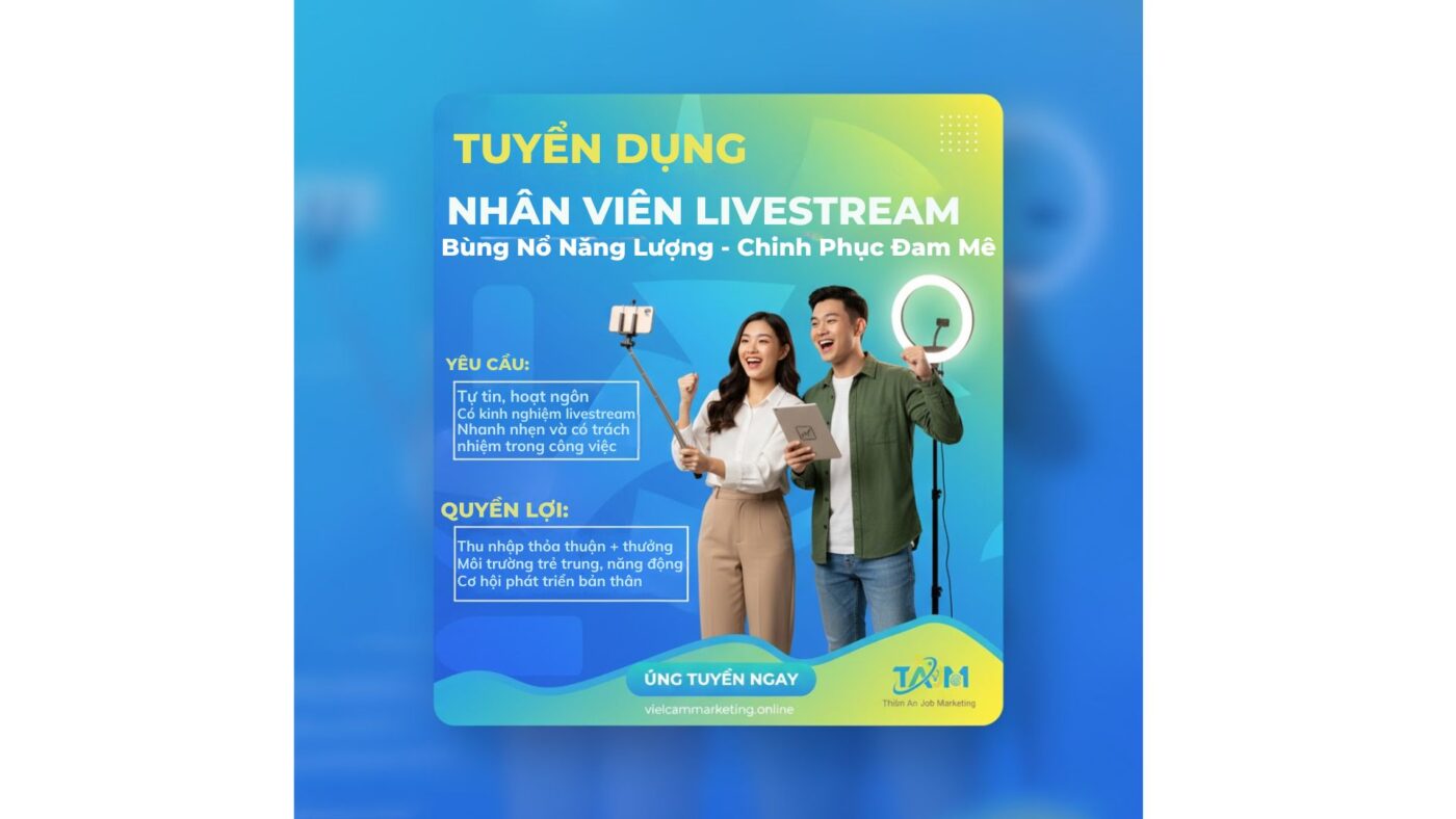 Tuyển dụng nhân viên livestream