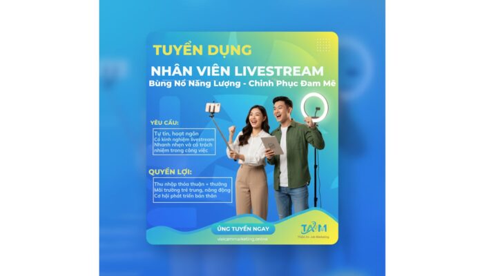 Tuyển dụng nhân viên livestream